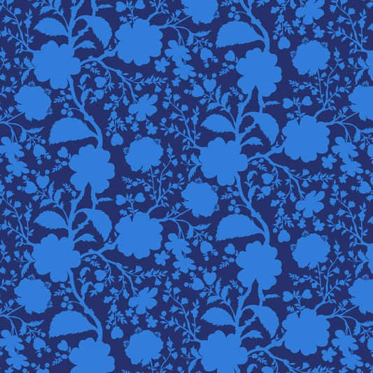 Cotton quilting fabric pattern called 'Wildflower in Anemone'. Part of the 'True Colors' fabric collection. Designed by Tula Pink for fabric company Free Spirit Fabrics. SKU: PWTP149.ANEMONE. 44-45 inch width.
