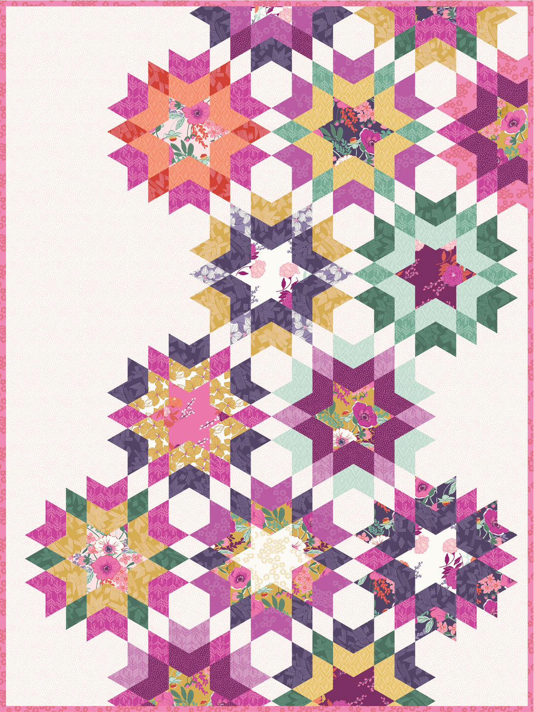 Wander Blooms - Wander by Stephanie Organes - Quilt Kit - Fabric Only - PPWB_W_KIT