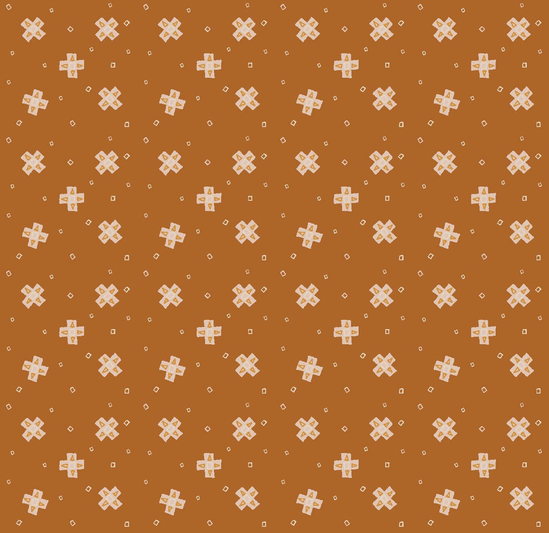 Cotton quilting fabric pattern called 'Highland in Basin'. Part of the 'South Sister' fabric collection. Designed by Ash Cascade for fabric company RJR Fabrics. SKU: AC302-BA1. 44-45 inch width.