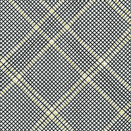 Collection CF - Diamond Grid in Onyx - Carolyn Friedlander - AFRM-19932-181 - Half Yard