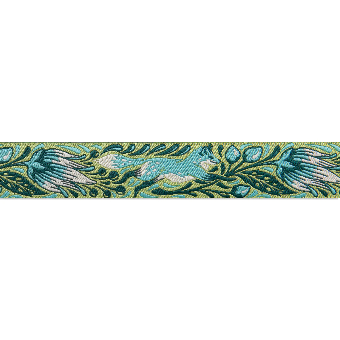 Renaissance Ribbons - Out Foxed Green 7/8" - One Yard