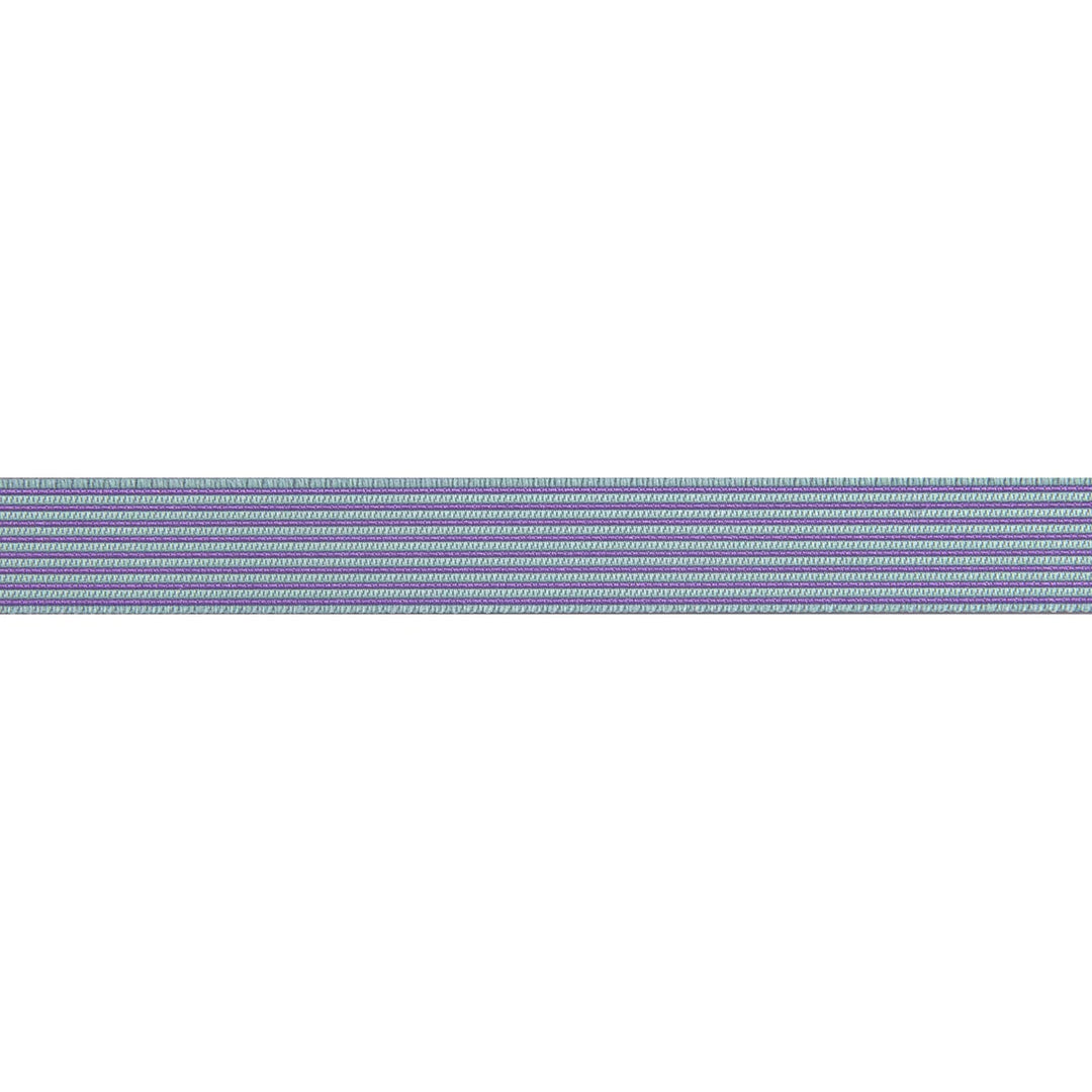 Renaissance Ribbons - Reversible Stripes Misty 3/8" - One Yard