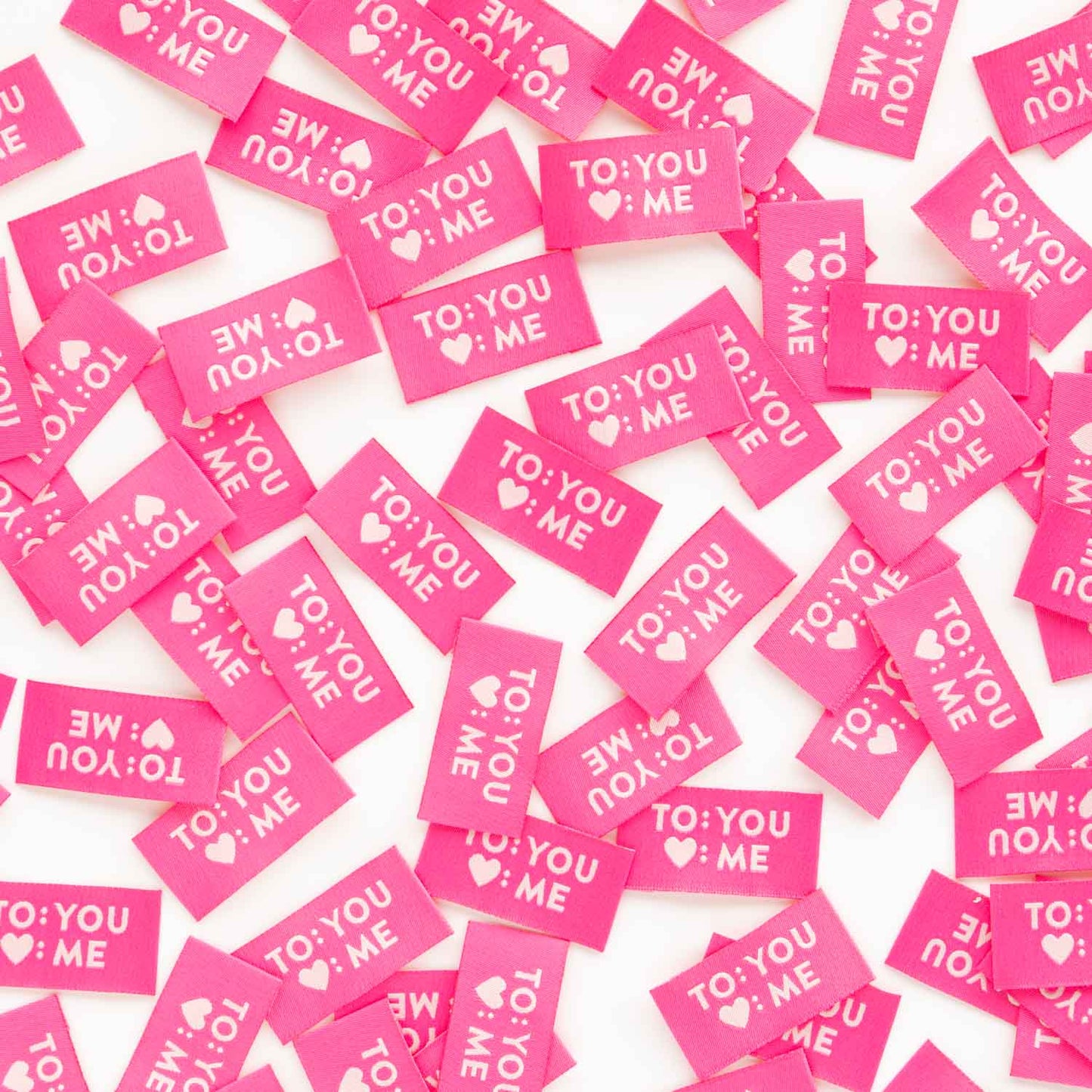 Sarah Hearts - To You Love Me - Sewing Woven Clothing Label Tags - SH070597