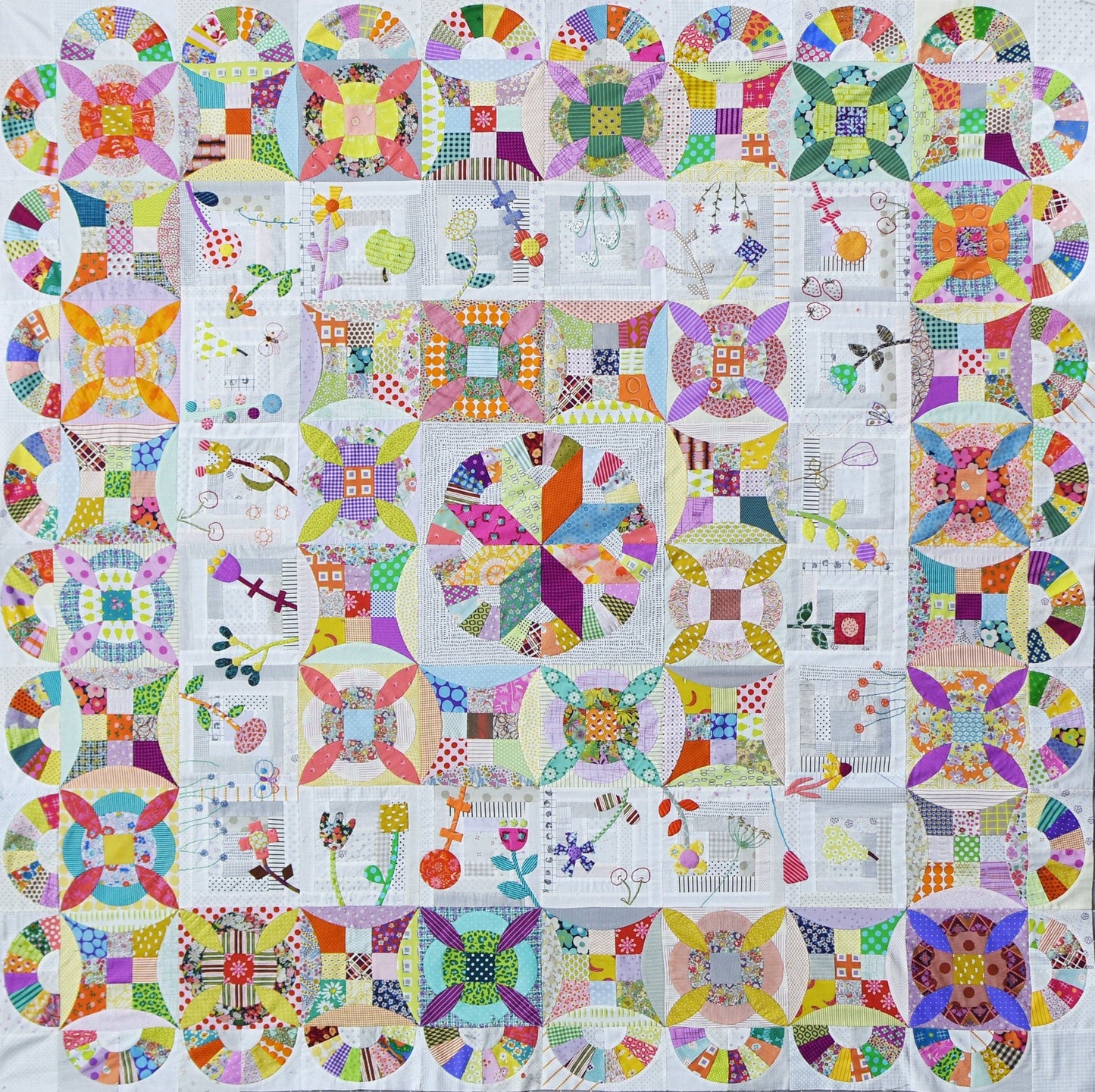 Pick a Petal Quilt Kit - Jen Kingwell's Mixed Bag Version - Fabric Only