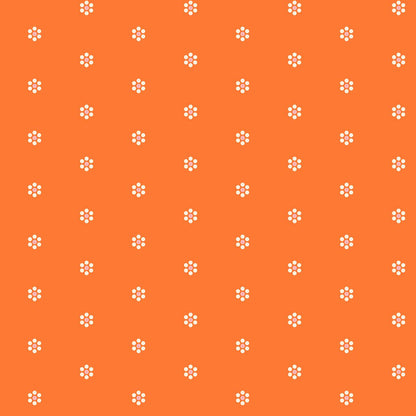 Rise and Shine - Tiny Blooms in Orange - RS0083 14 - Half Yard