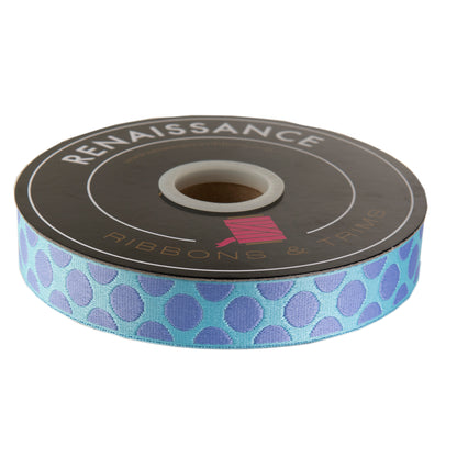 Down to Earth - Dot WEBBING in Blurple - 1" width - by Tula Pink - One Yard (Preorder)