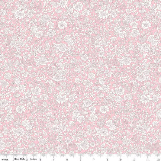 A closeup shot of the quilting fabric pattern called Candy Floss, part of Liberty Fabric's Emily Belle fabric collection by Riley Blake. SKU is 01666405A.