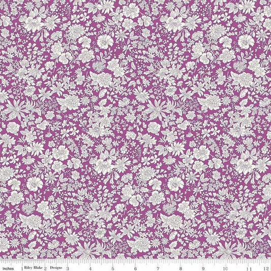 A closeup shot of the quilting fabric pattern called Crocus, part of Liberty Fabric's Emily Belle fabric collection by Riley Blake. SKU is 01666436A.