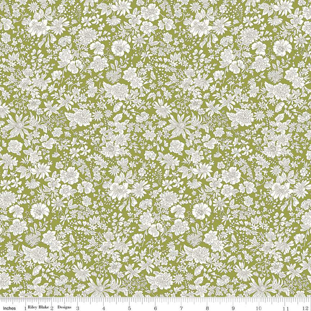 PREORDER - Emily Belle - Caterpillar - Liberty Fabrics - 01666440A - Half Yard