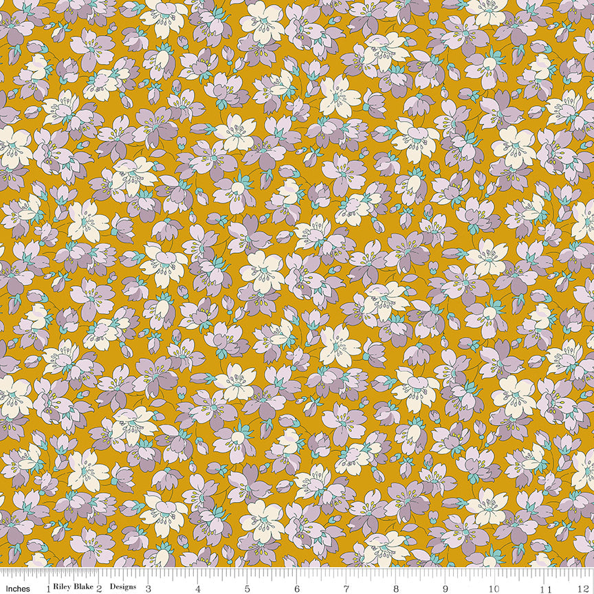 PREORDER - Heirloom Spring - Anemone Charm A - Liberty Fabrics - 016673101A - Half Yard