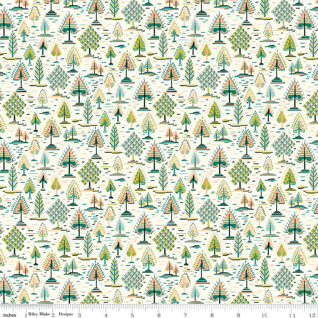 PREORDER - Liberty Tree of Life - Canopy Greens Arabella Tapestry - Liberty Fabrics - 01667376A - Half Yard