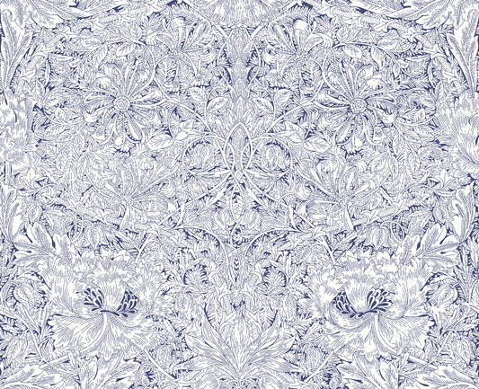 Liberty London - Tana Lawns - Indigo Morris - 03634139A - Half Yard