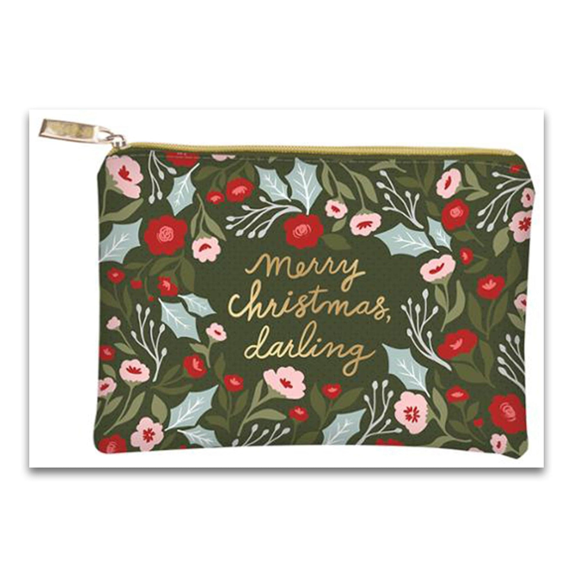 Glam Bag - Merry Christmas Darling - 8" x 5.5" - Lella Boutique - 1005 86