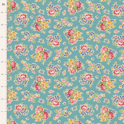 Jubilee - Sue in Teal - 100559 - Half Yard