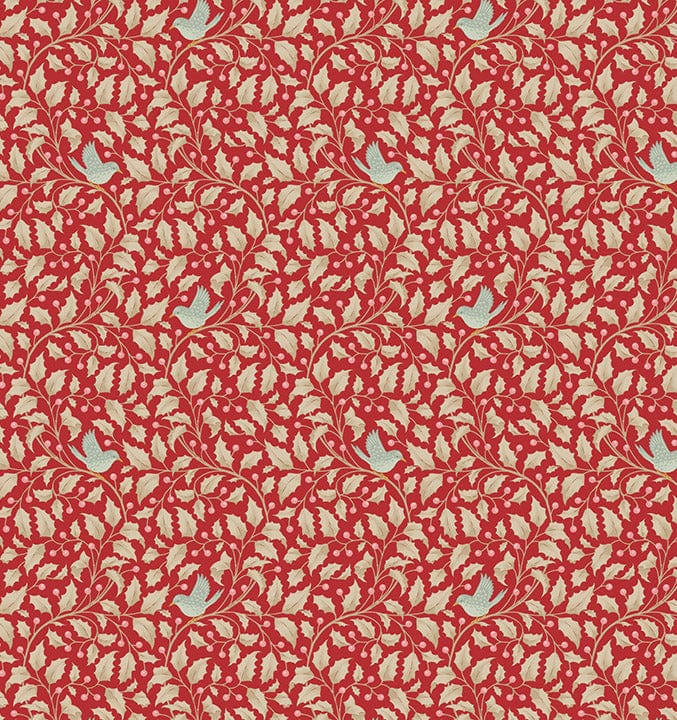 Holly Red quilting fabric, part of the Merry Little Christmas fabric collection by Tilda Fabrics (SKU: TIL100621)