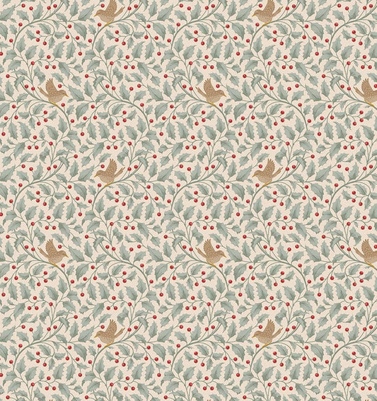 Holly Duckegg quilting fabric, part of the Merry Little Christmas fabric collection by Tilda Fabrics (SKU:TIL100626)