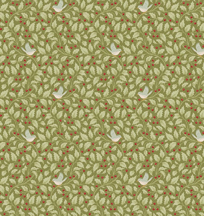 Holly Moss quilting fabric, part of the Merry Little Christmas fabric collection by Tilda Fabrics (SKU: TIL100631)