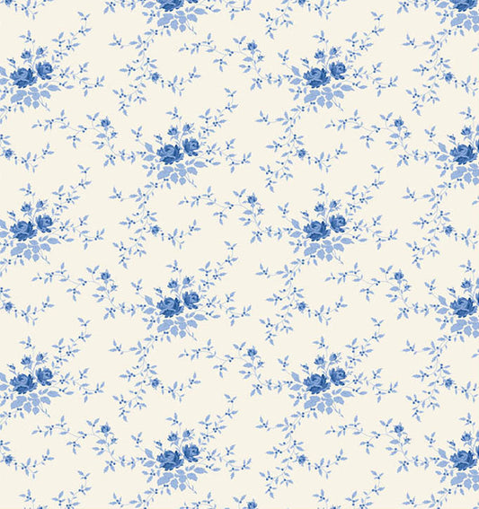 Noel Blue quilting fabric, part of the Something Blue fabric collection by Tilda Fabrics (SKU: TIL100661)