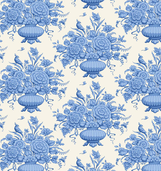 Afina Blue quilting fabric, part of the Something Blue fabric collection by Tilda Fabrics (SKU: TIL100662)