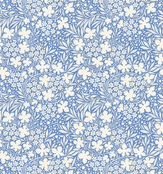 Bushbloom Blue quilting fabric, part of the Something Blue fabric collection by Tilda Fabrics (SKU: TIL100668)