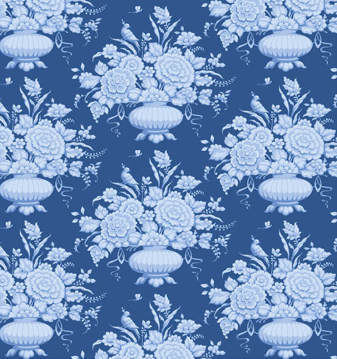 Afina Denim quilting fabric, part of the Something Blue fabric collection by Tilda Fabrics (SKU: TIL100672)