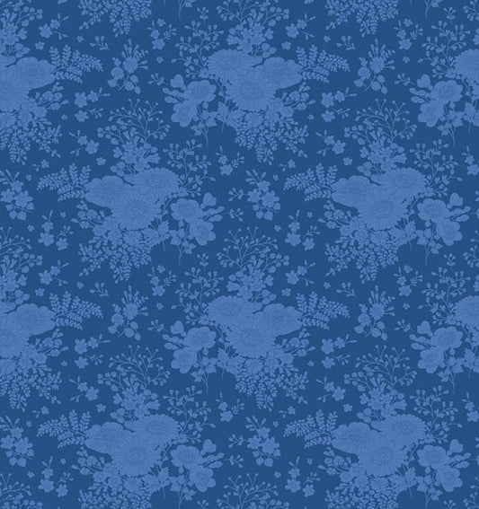 Isolde Night quilting fabric, part of the Something Blue fabric collection by Tilda Fabrics (SKU: TIL100673)