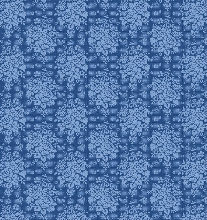 Picknic Denim quilting fabric, part of the Something Blue fabric collection by Tilda Fabrics (SKU: TIL100676)