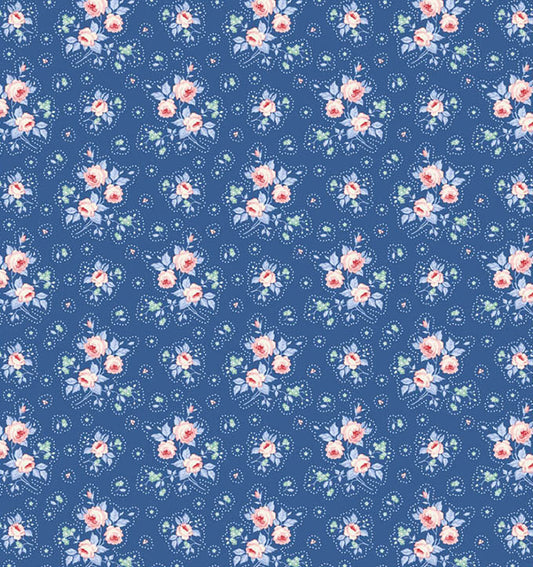 First Kiss Denim quilting fabric, part of the Something Blue fabric collection by Tilda Fabrics (SKU: TIL100679)