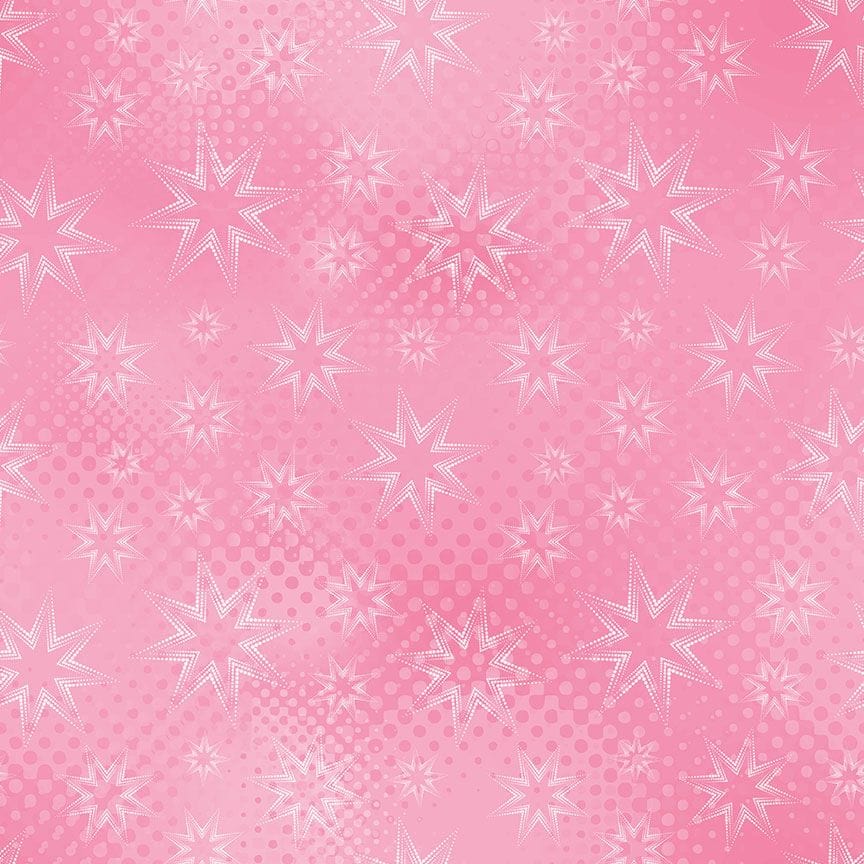 Dot Dot Stars in Carnation fabric, part of the Colorstock fabric collection by Judy and Judel Niemeyer (SKU: JN-C2969 CARNATION)