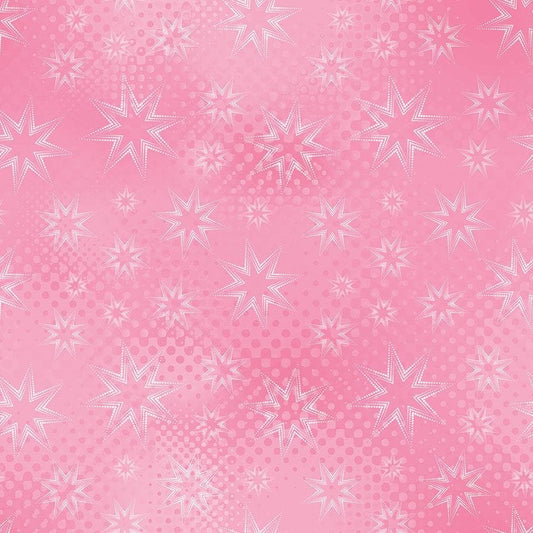 Dot Dot Stars in Carnation fabric, part of the Colorstock fabric collection by Judy and Judel Niemeyer (SKU: JN-C2969 CARNATION)