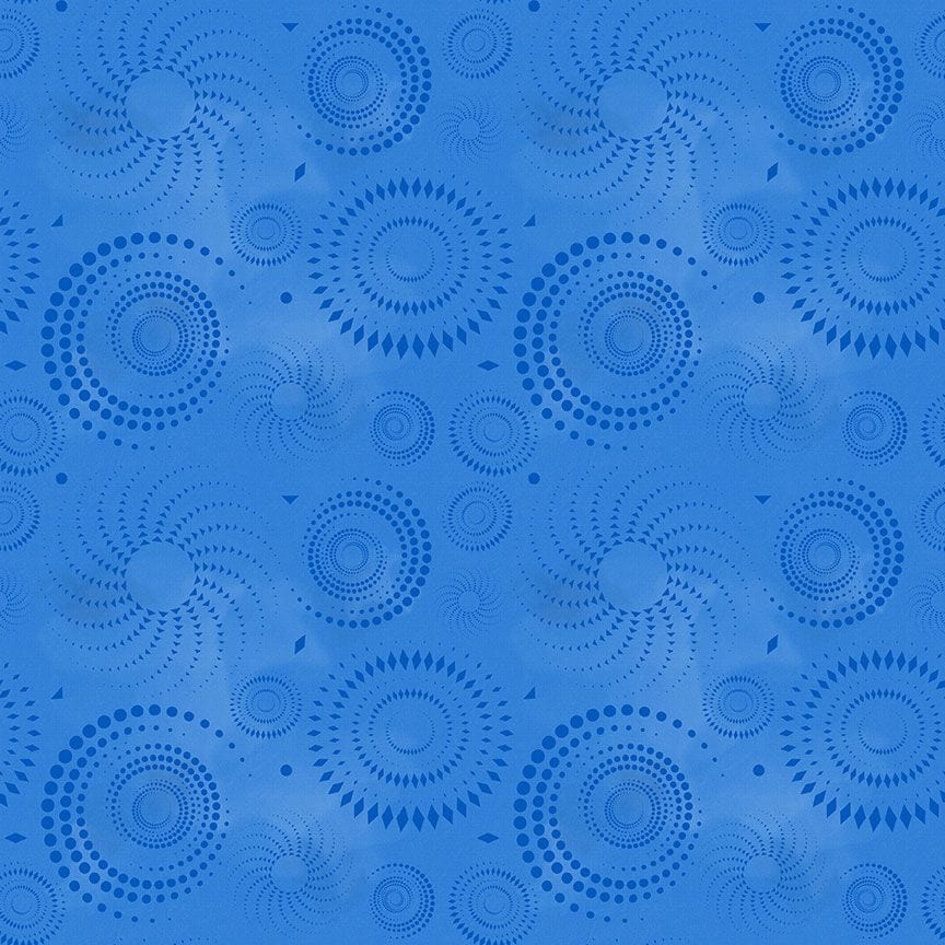 Dot Dot Goose in Azure quilting fabric, part of the Colorstock fabric collection by Judy and Judel Niemeyer (SKU: JN-C2972 AZURE)