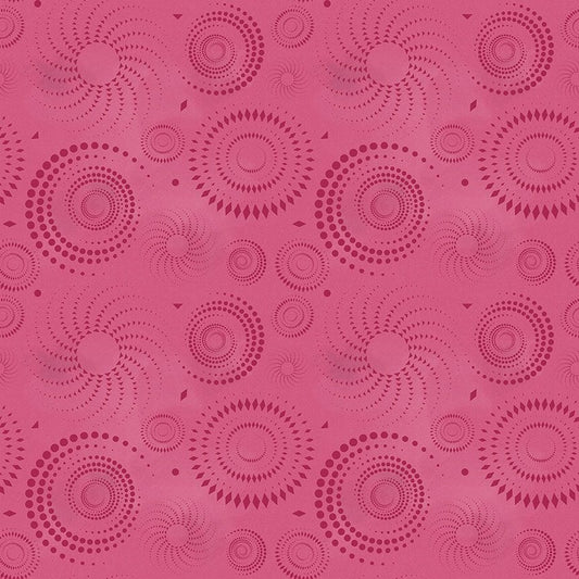 Dot Dot Goose in Rose quilting fabric, part of the Colorstock fabric collection by Judy and Judel Niemeyer (SKU: JN-C2972 ROSE)