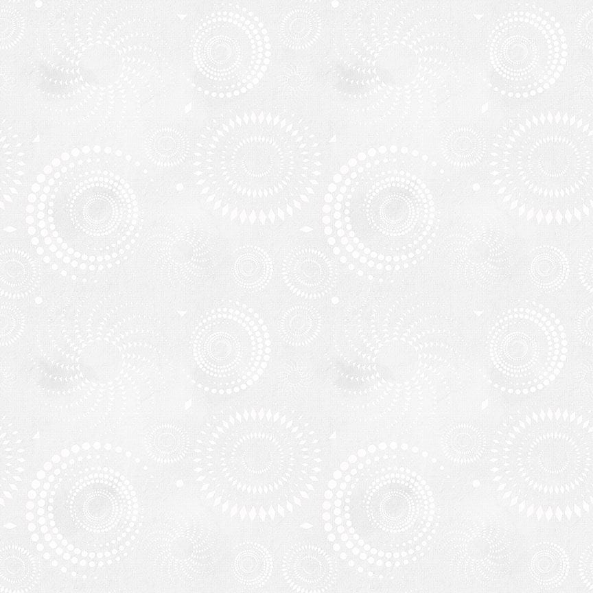 Dot Dot Goose in White quilting fabric, part of the Colorstock fabric collection by Judy and Judel Niemeyer (SKU: JN-C2972 WHITE)