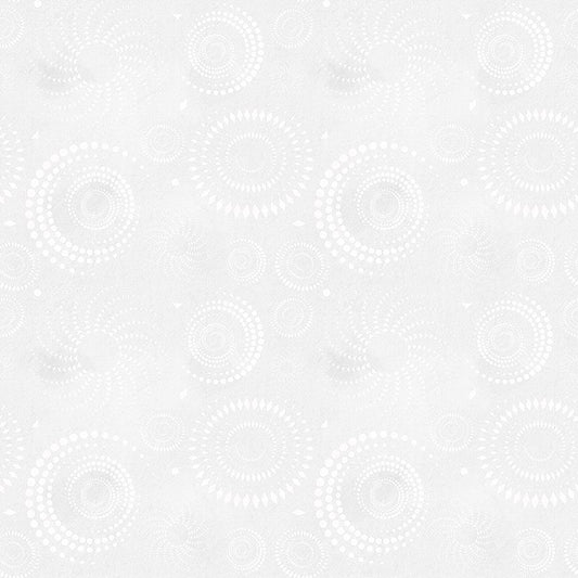 Dot Dot Goose in White quilting fabric, part of the Colorstock fabric collection by Judy and Judel Niemeyer (SKU: JN-C2972 WHITE)