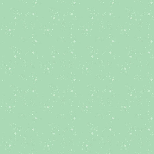 Kitty Litter Blender in Pistachio quilting fabric, part of the Kitty Litter fabric collection by Pammie Jane (SKU:STELLA-DPJ3000 PISTACHIO)