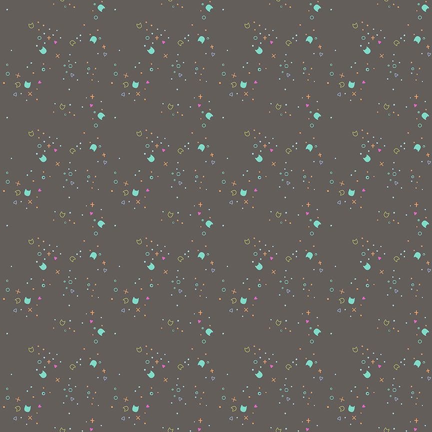 Kitty Litter Blender quilting fabric in Wildcat, part of the Kitty Litter fabric collection by Pammie Jane (SKU: STELLA-DPJ3000 WILDCAT)
