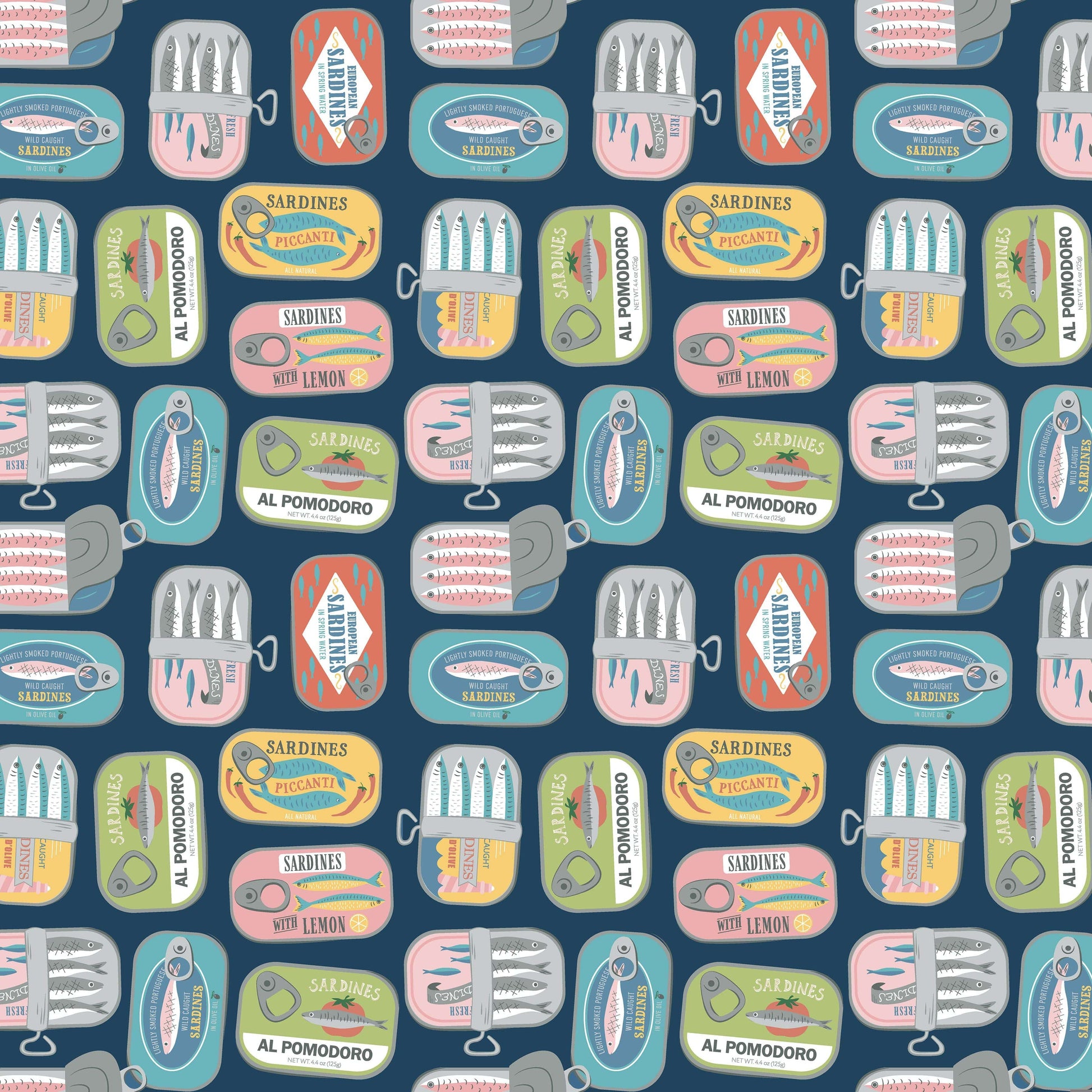 Partners in Brine quilting fabric, part of the Wanderlust fabric collection from Dear Stella (SKU: STELLA-D3420)