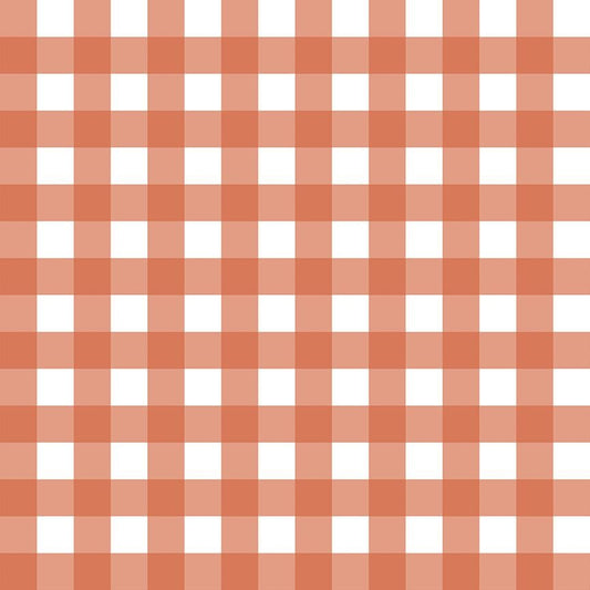 Rural Plaid in Ember quilting fabric, part of the Country Mouse fabric collection by Rae Ritchie (SKU: STELLA-DRR3255 EMBER)