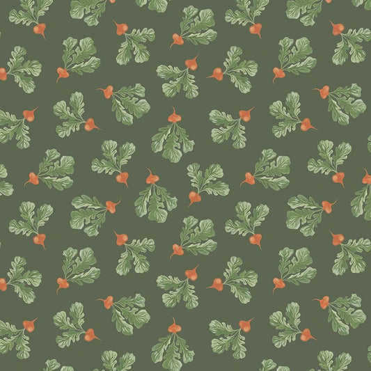 Radish in Alpine quilting fabric, part of the Country Mouse fabric collection by Rae Ritchie (SKU: STELLA-DRR3258 ALPINE)