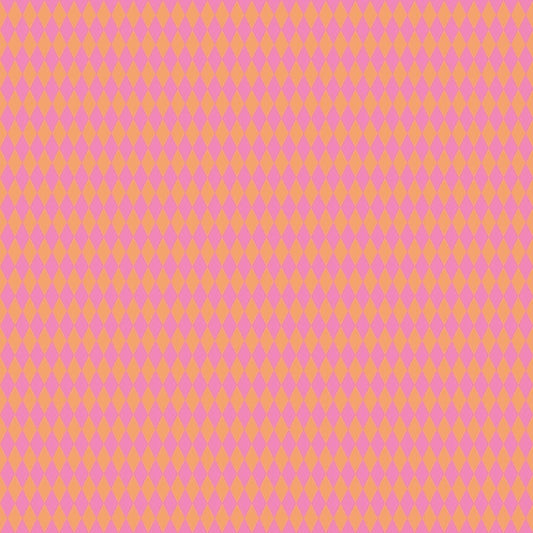 Costume Party - Harlequin in Sunset - Pammie Jane - STELLA-DPJ3179 SUNSET - Half Yard