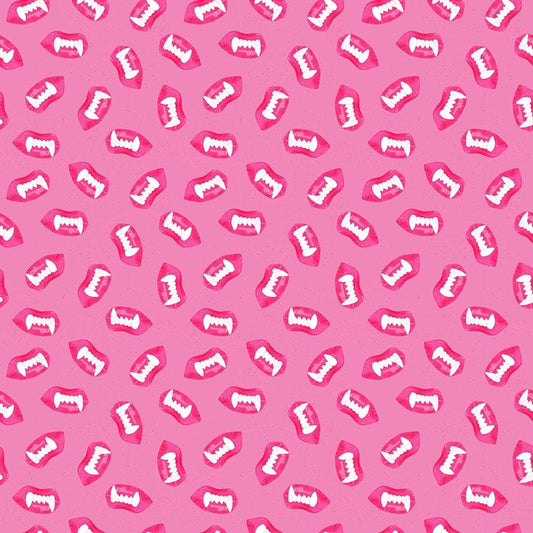 Costume Party - Wax Lips in Fuchsia - Pammie Jane - STELLA-DPJ3181 FUCHSIA - Half Yard