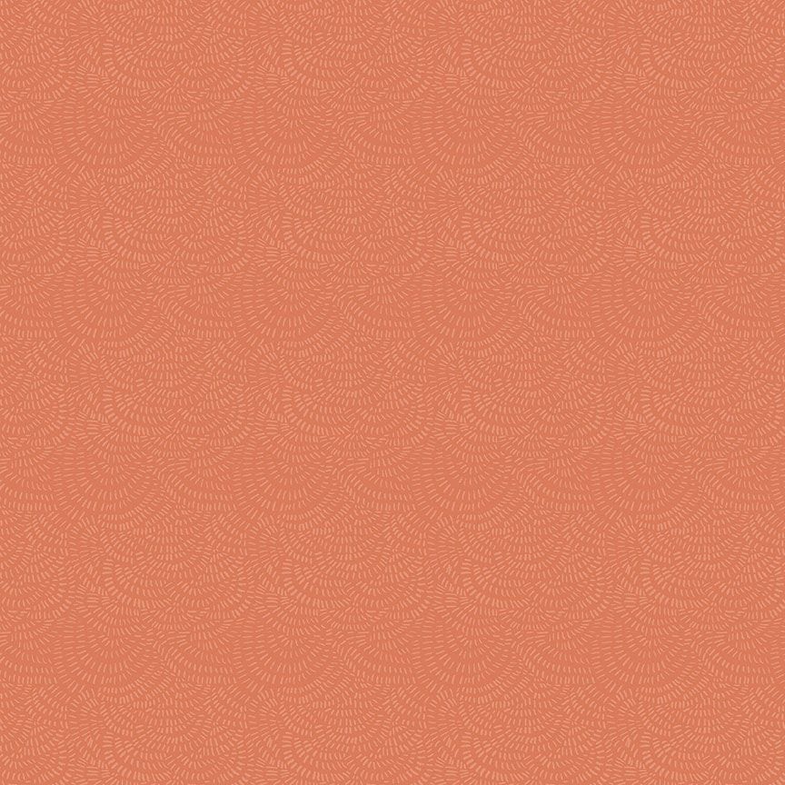 Crimp in Ember quilting fabric, part of the Country Mouse fabric collection by Rae Ritchie (SKU: STELLA-DRR2293 EMBER)