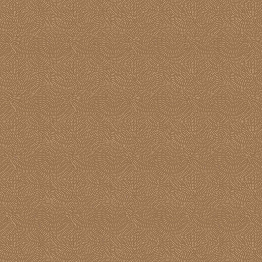 Crimp in Mocha quilting fabric, part of the Country Mouse fabric collection by Rae Ritchie (SKU: STELLA-DRR2293 MOCHA)