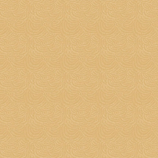 Crimp in Yam quilting fabric, part of the Country Mouse fabric collection by Rae Ritchie (SKU: STELLA-DRR2293 YAM)
