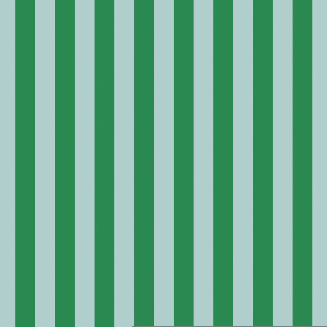Cabana Stripe in Glade quilting fabric, part of the Paradise Royale fabric collection by Faye Guanipa (SKU: STELLA-DFG3396 GLADE)