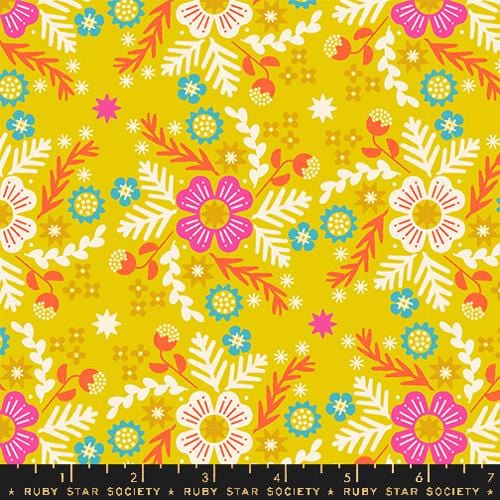 Cotton quilting fabric pattern called 'RS1073 13'. Part of the 'Pivot' fabric collection. Designed by Rashida Coleman Hale for fabric company Ruby Star Society. SKU: RS1073 13. 44-45 inch width.