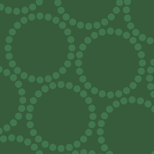 108" Pearl Bracelet in Pine - Lizzy House - 108023 19 - Half Yard