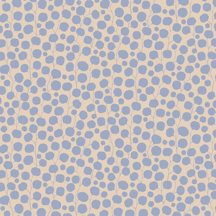 PREORDER - Hibernation - Eucalyptus in Light Blue - 110084 - Half Yard