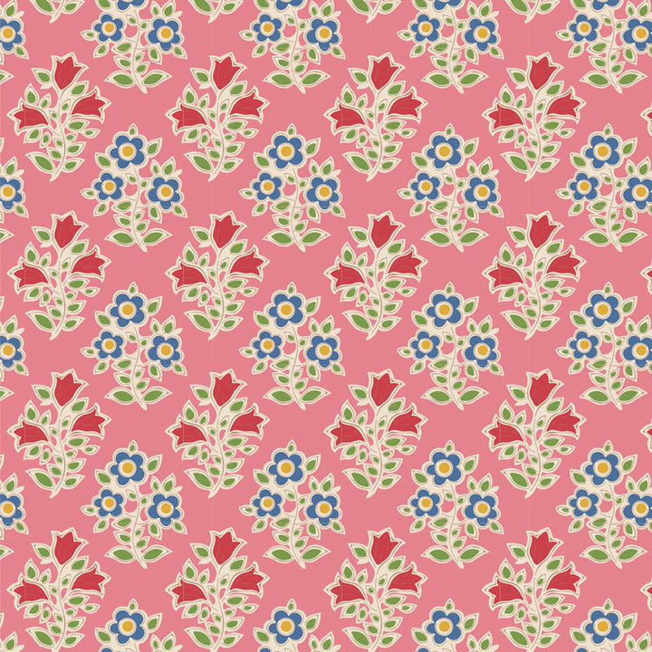 Jubilee - Farm Flowers in Pink - 110097 - Half Yard