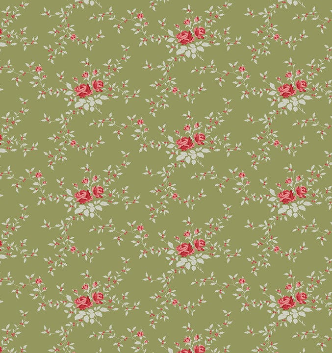 Noel Moss quilting fabric, part of the Merry Little Christmas fabric collection by Tilda Fabrics (SKU: TIL110145)